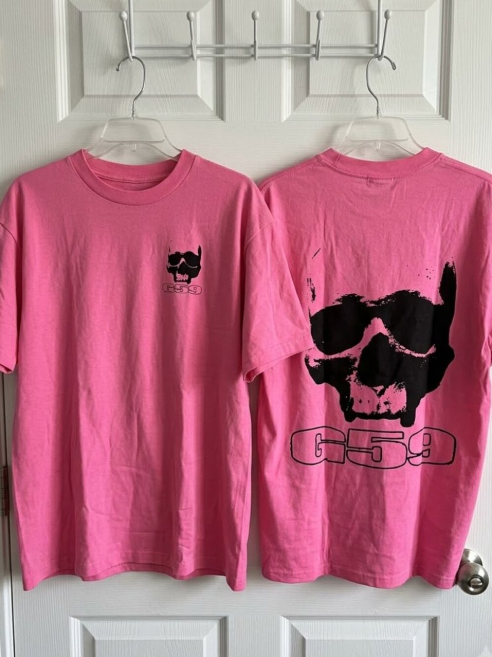 Greyday 2026 G59 Skull Logo T-Shirt Heliconia color